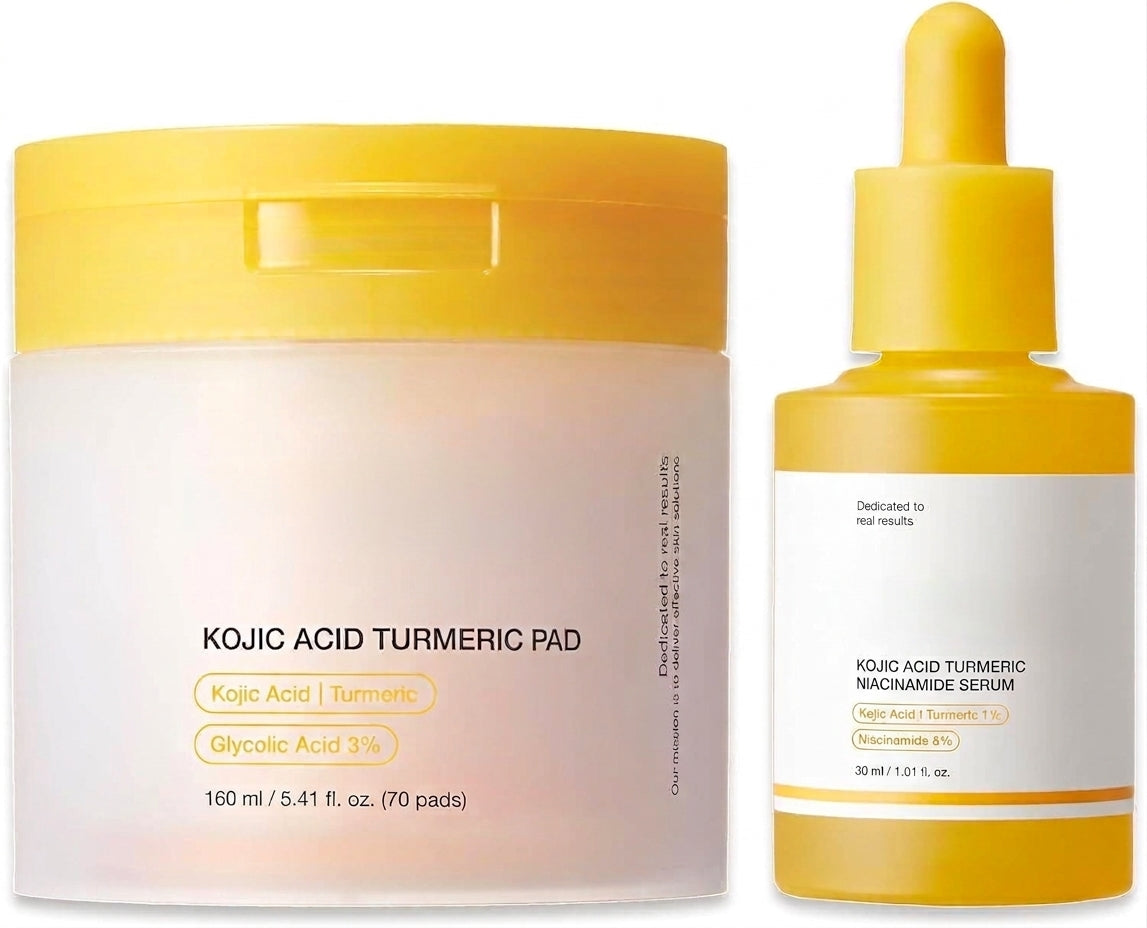 Kojic Glow Duo: Toner Pads + Brightening Serum