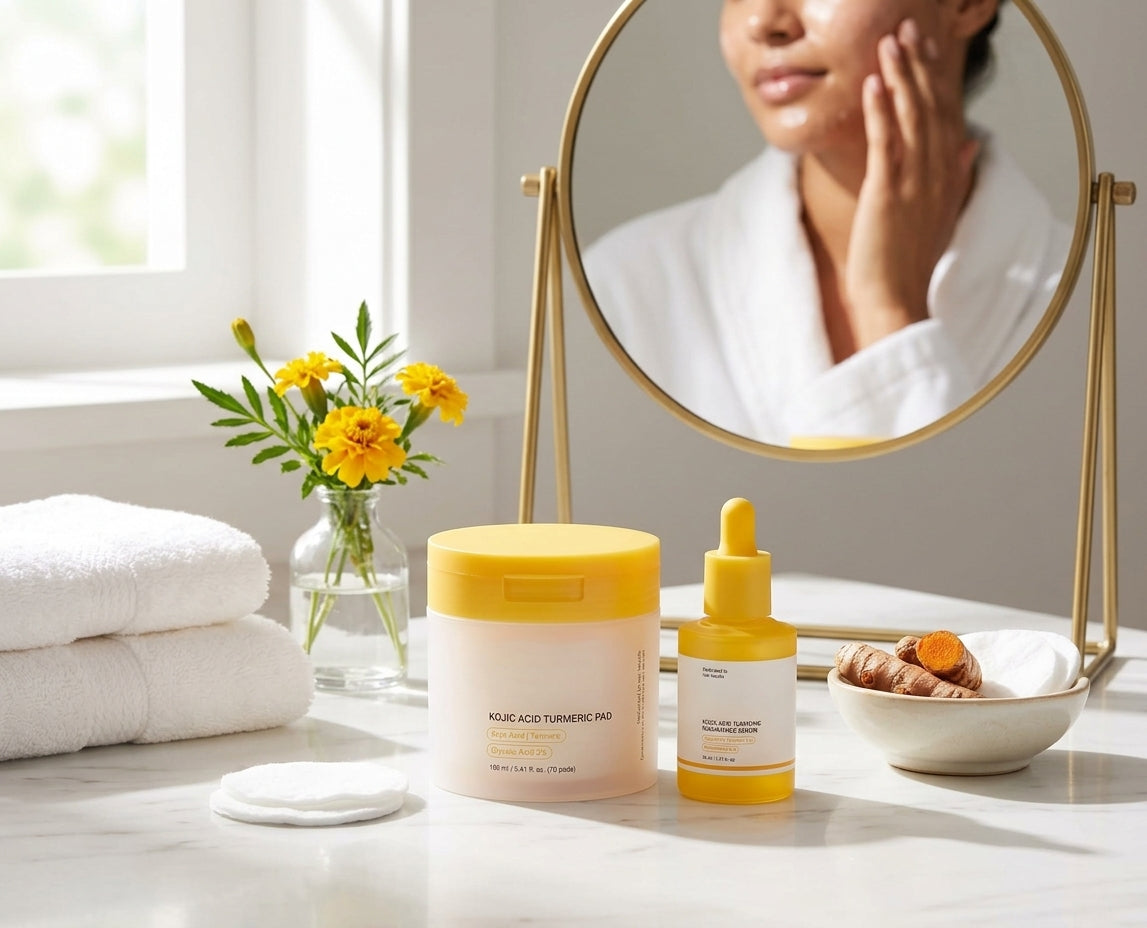 Kojic Glow Duo: Toner Pads + Brightening Serum