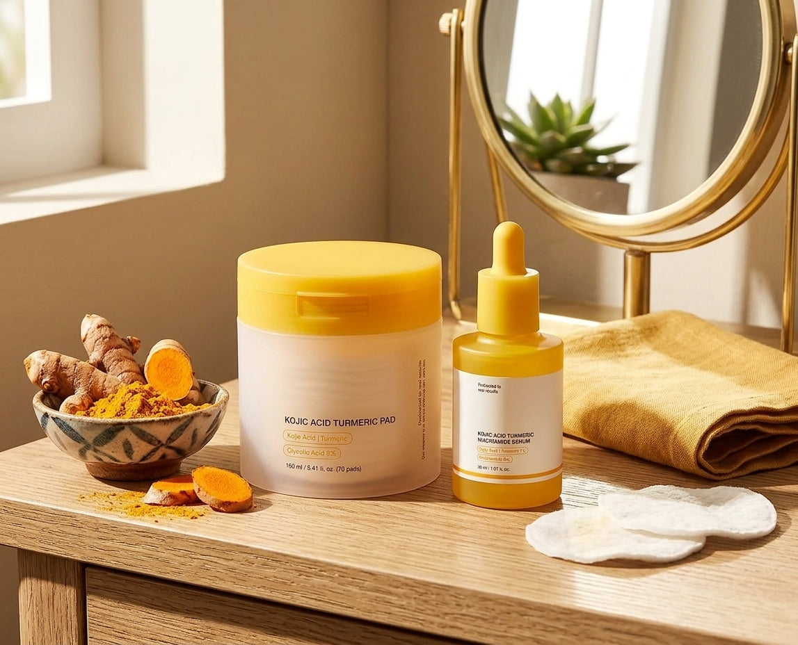 Kojic Glow Duo: Toner Pads + Brightening Serum